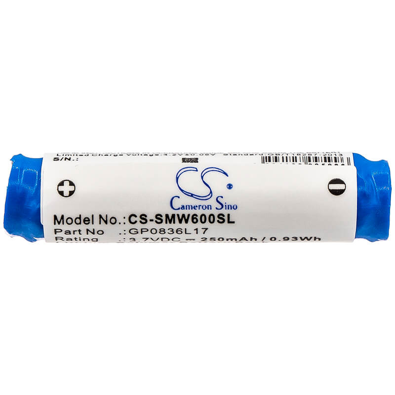 3.7V, 250mAh, Li-Polymer Battery fits Sony, Mh100, Mw600, 0.925Wh