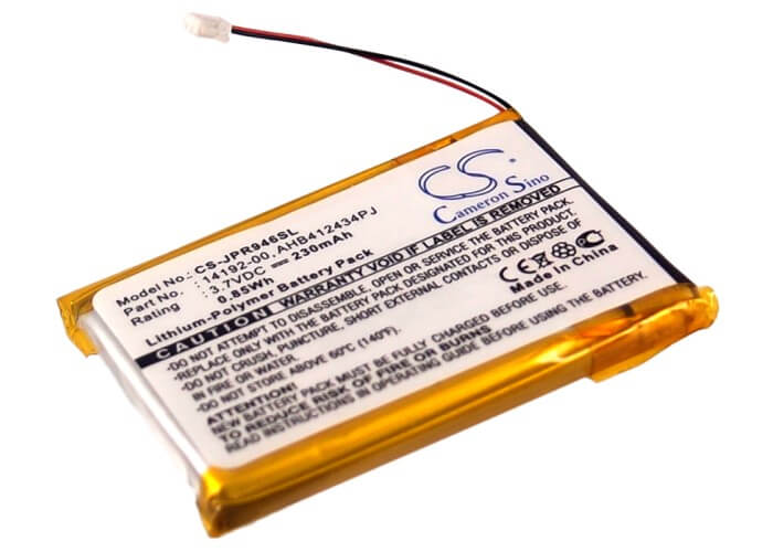 3.7V, 230mAh, Li-Polymer Battery fits Jabra, Pro 9400, Pro 9450, 0.851Wh