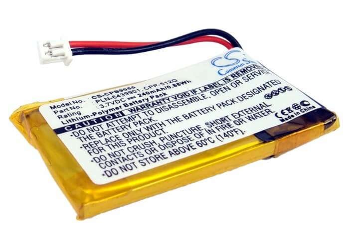 3.7V, 240mAh, Li-Polymer Battery fits Avaya, Awh55, Awh-55, 0.888Wh