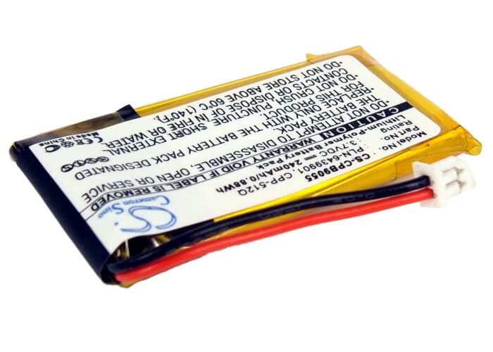 3.7V, 240mAh, Li-Polymer Battery fits Avaya, Awh55, Awh-55, 0.888Wh