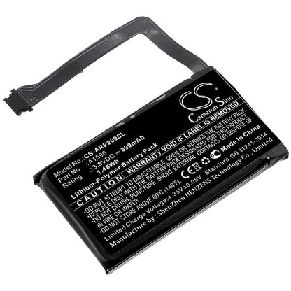 3.8V, 390mAh, Li-Polymer Battery fits Apple, Airpods 2 Charging Case, Airpods Charging Case, 1.482Wh