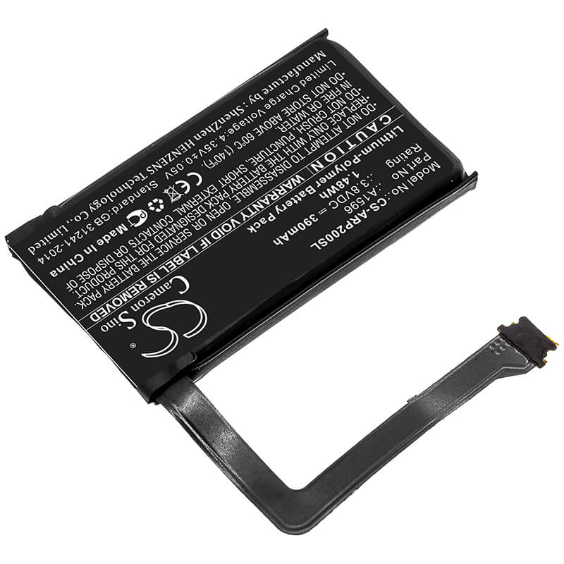 3.8V, 390mAh, Li-Polymer Battery fits Apple, Airpods 2 Charging Case, Airpods Charging Case, 1.482Wh