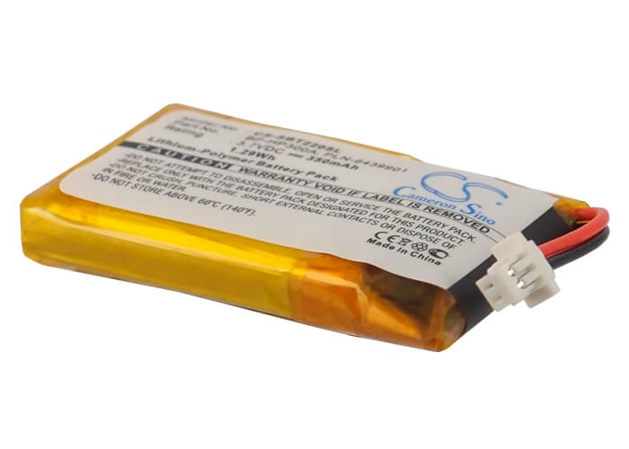 3.7V, 350mAh, Li-Polymer Battery fits Sony, Bt22, Bt-22, 1.295Wh