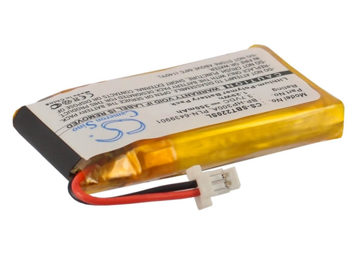 3.7V, 350mAh, Li-Polymer Battery fits Sony, Bt22, Bt-22, 1.295Wh