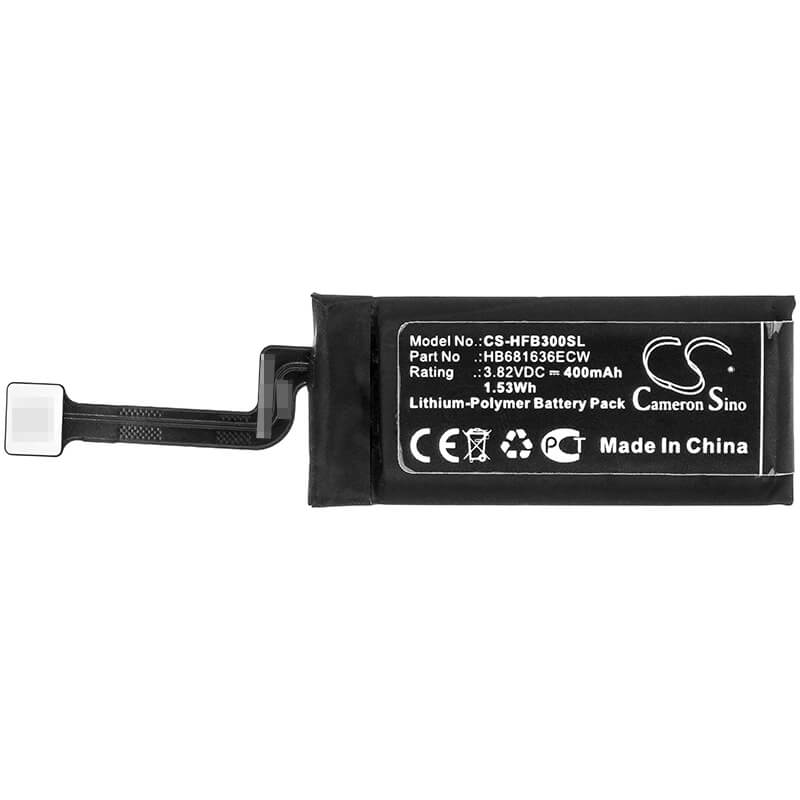 3.82V, 400mAh, Li-Polymer Battery fits Huawei, Freebuds 3, 1.528Wh