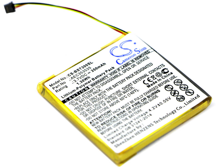 3.7V, 350mAh, Li-Polymer Battery fits Beats, Solo 2.0, Solo 3.0, 1.295Wh