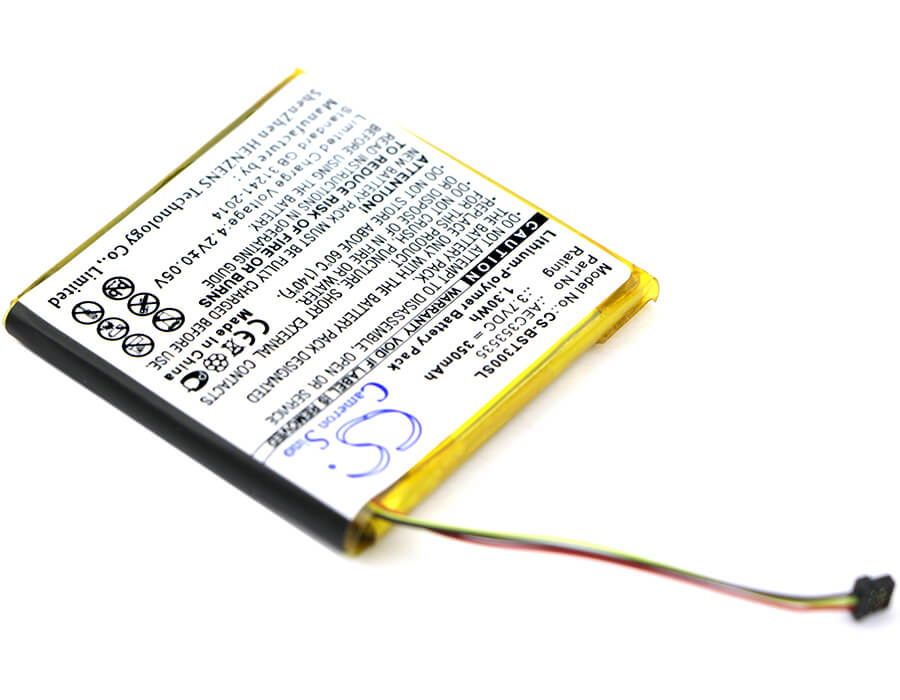 3.7V, 350mAh, Li-Polymer Battery fits Beats, Solo 2.0, Solo 3.0, 1.295Wh