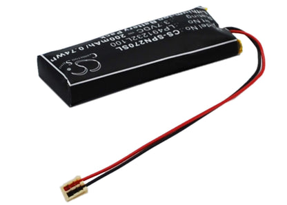 3.7V, 200mAh, Li-Polymer Battery fits Sony, Psp-n270, Psp-n270g, 0.74Wh