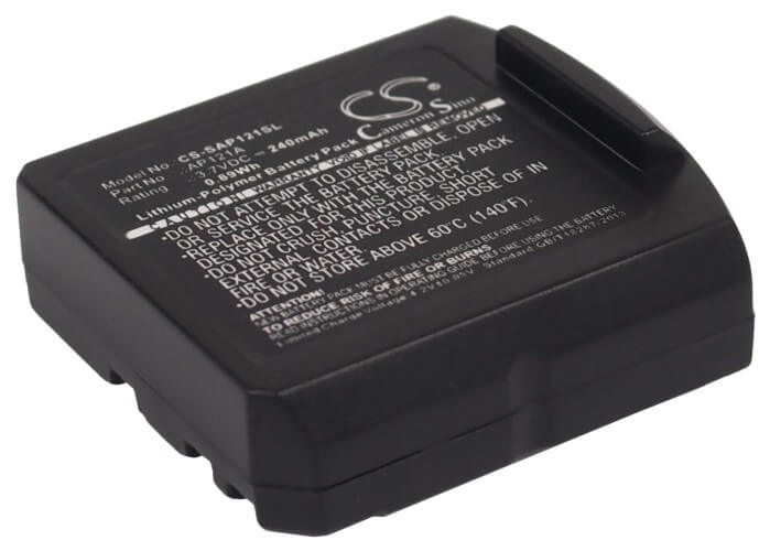 3.7V, 240mAh, Li-Polymer Battery fits Sarabec, Infralight Swing, Swing Digital, 0.888Wh