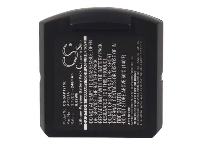 3.7V, 240mAh, Li-Polymer Battery fits Sarabec, Infralight Swing, Swing Digital, 0.888Wh