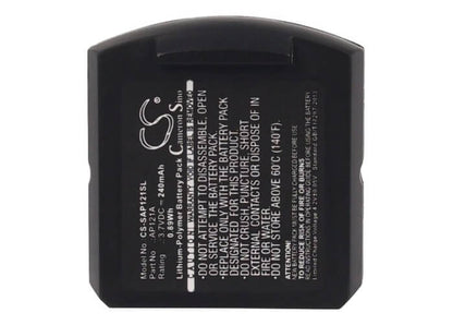 3.7V, 240mAh, Li-Polymer Battery fits Sarabec, Infralight Swing, Swing Digital, 0.888Wh