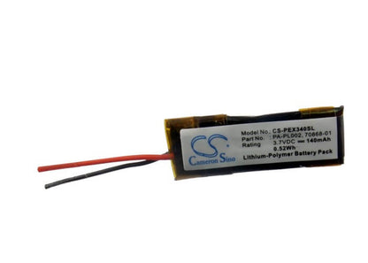 3.7V, 140mAh, Li-Polymer Battery fits Plantronics, Explorer 320, Explorer 330, 0.518Wh