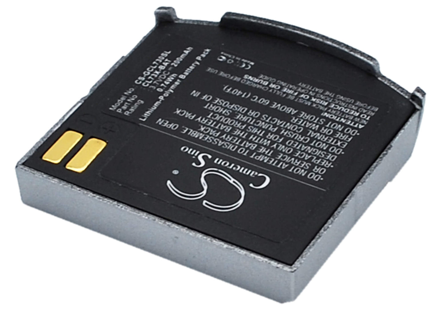 3.7V, 200mAh, Li-Polymer Battery fits Geemarc, Cl7300, Cl7300ad, 0.74Wh