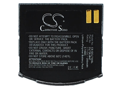 3.7V, 200mAh, Li-Polymer Battery fits Geemarc, Cl7300, Cl7300ad, 0.74Wh
