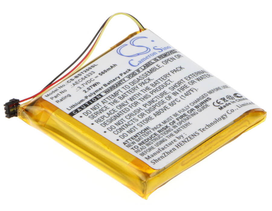 3.7V, 560mAh, Li-Polymer Battery fits Beats, Solo Pro Wireless, Studio 2 B0500, 2.072Wh