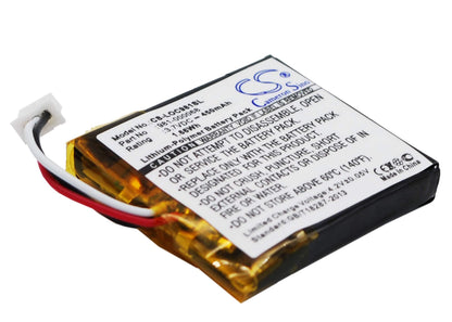 3.7V, 450mAh, Li-Polymer Battery fits Logitech, 981-000068, 981-000069, 1.665Wh
