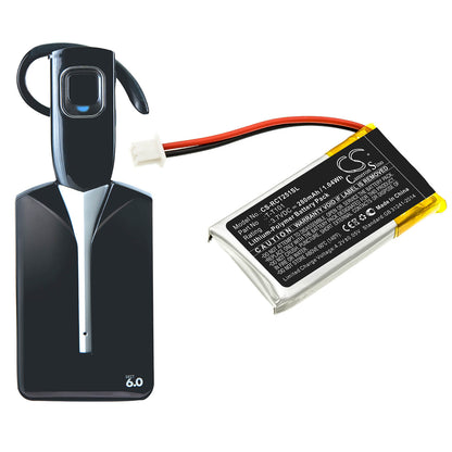 3.7V, 280mAh, Li-Polymer Battery fits Rca, 25065, 25111, 1.036Wh