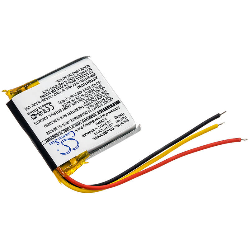 3.7V, 610mAh, Li-Polymer Battery fits Jbl, E45bt, E55bt, 2.257Wh