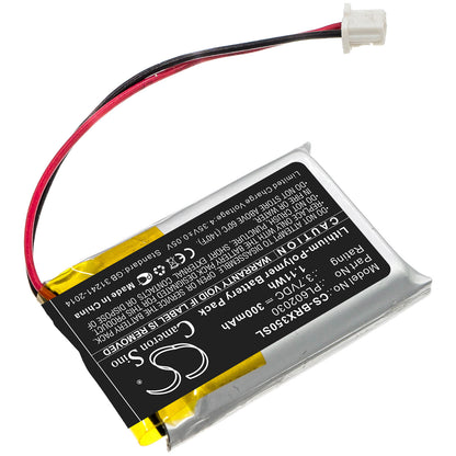 3.7V, 300mAh, Li-Polymer Battery fits Blueparrott, Vxi B350-xt, 1.11Wh