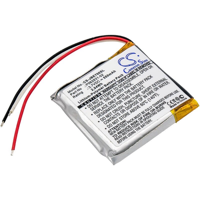 3.7V, 550mAh, Li-Polymer Battery fits Jbl, Everest 300, Everest 700, 2.035Wh