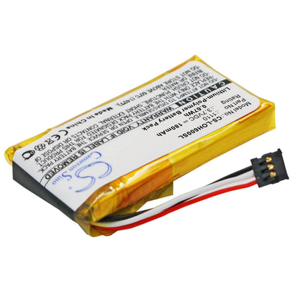 3.7V, 180mAh, Li-Polymer Battery fits Logitech, H600 981-000341, 0.666Wh