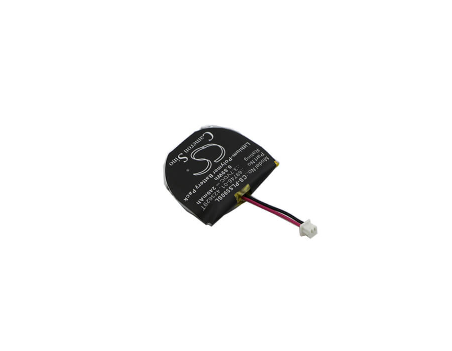 3.7V, 240mAh, Li-Polymer Battery fits Plantronics, Pulsar 590, Pulsar 590a, 0.888Wh