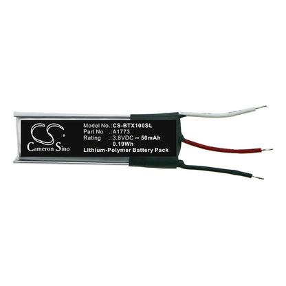 3.8V, 50mAh, Li-Polymer Battery fits Beats, Beats X, Mlye2ll/a, 0.19Wh