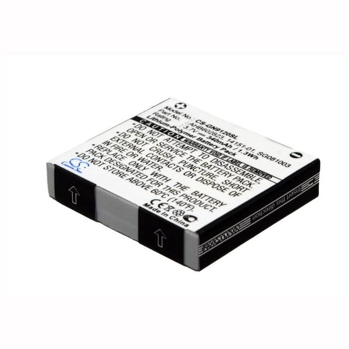 3.7V, 340mAh, Li-Polymer Battery fits Gn, Netcom 9120, Netcom 9125, 1.258Wh