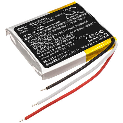 3.7V, 250mAh, Li-Polymer Battery fits Jabra, Evolve 65, Evolve 80, 0.925Wh
