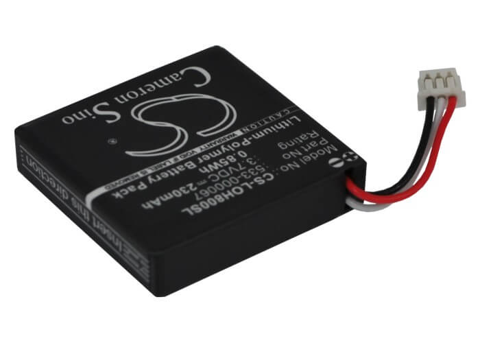 3.7V, 230mAh, Li-Polymer Battery fits Synergy, Ahb472625pst, 0.851Wh