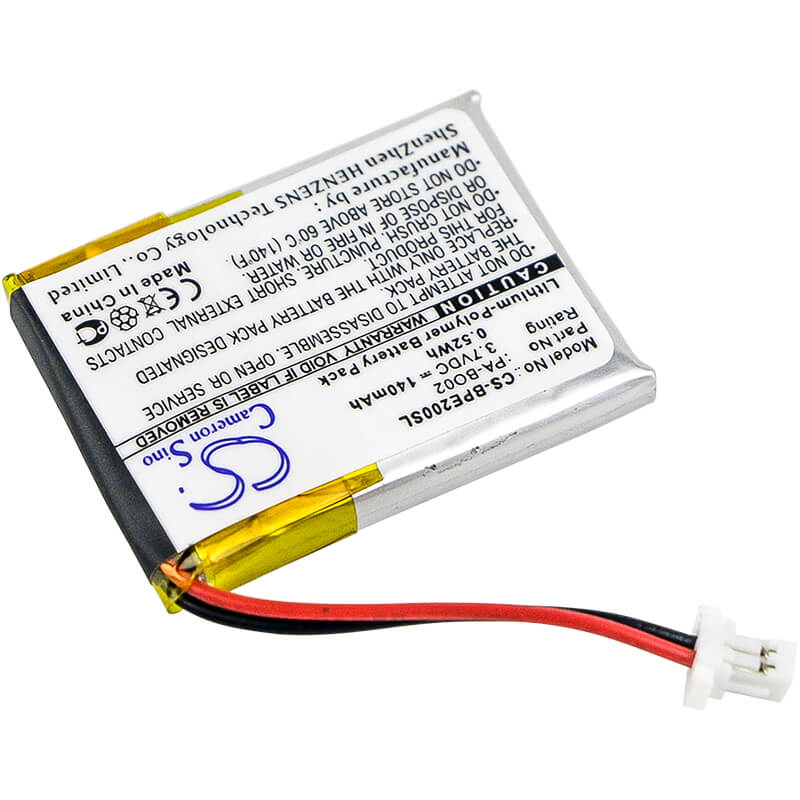 3.7V, 140mAh, Li-Polymer Battery fits Bang & Olufsen, Earset 2, 0.518Wh