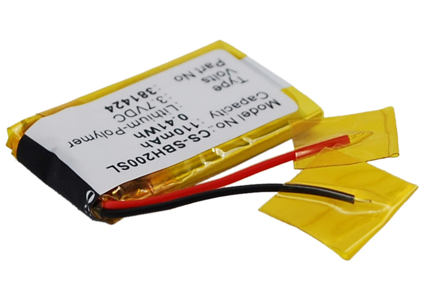 3.7V, 110mAh, Li-Polymer Battery fits Sony, Sbh-20, 0.407Wh