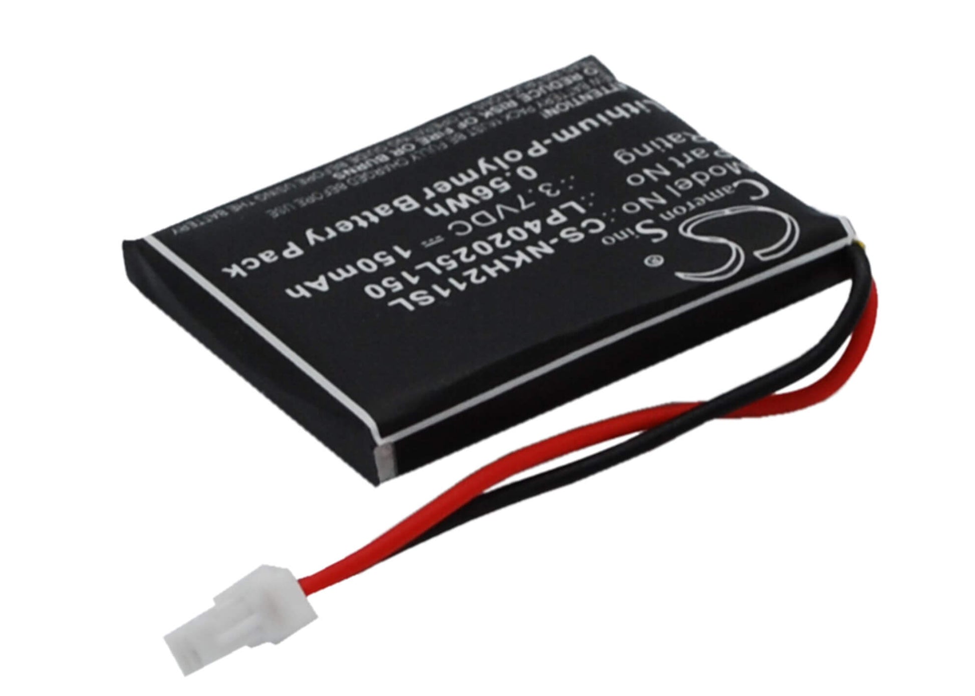 3.7V, 150mAh, Li-Polymer Battery fits Nokia, Hs-21w, 0.555Wh