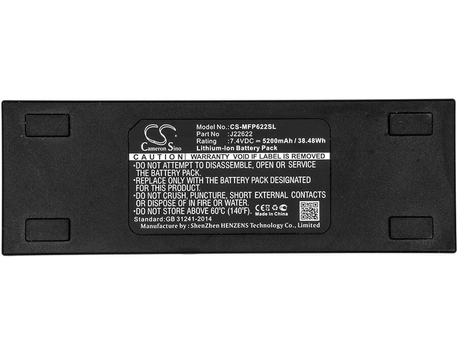 7.4V, 5200mAh, Li-ion Battery fits Mackie, Freeplay, Freeplay Portable Pa System, 38.48Wh
