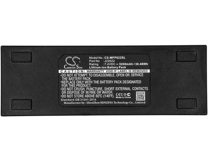 7.4V, 5200mAh, Li-ion Battery fits Mackie, Freeplay, Freeplay Portable Pa System, 38.48Wh
