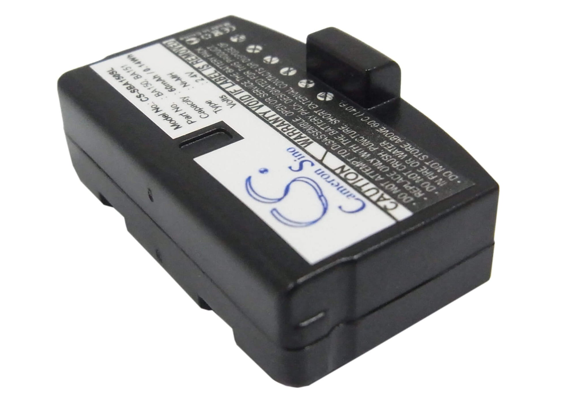 2.4V, 60mAh, Ni-MH Battery fits Williams Sound, Wirrx16, Wirrx238, 0.144Wh