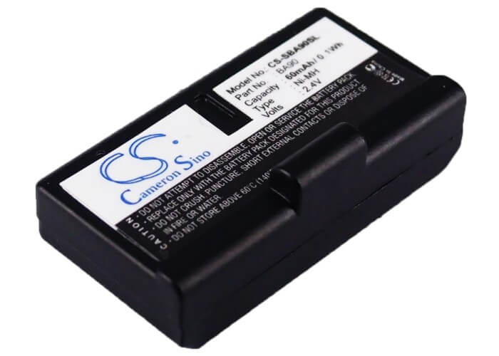 2.4V, 60mAh, Ni-MH Battery fits Sennheiser, A100a, Audioport A1, 0.144Wh