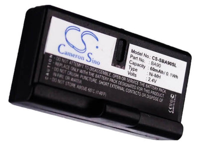 2.4V, 60mAh, Ni-MH Battery fits Sennheiser, A100a, Audioport A1, 0.144Wh