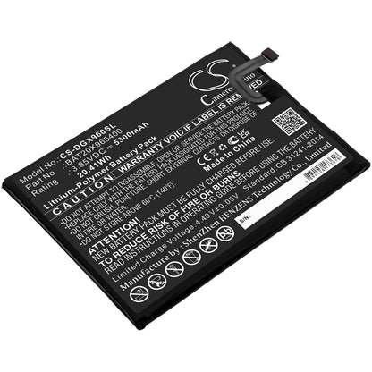 3.8V, 5300mAh, Li-Polymer Battery fits Doogee, X96, 20.14Wh