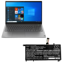11.52V, 3850mAh, Li-Polymer Battery fits Lenovo, Fru Tp1415 Lg, Thinkbook 14 G2 Itl, 44.352Wh