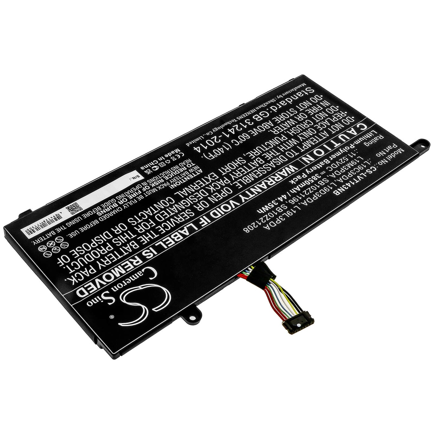 11.52V, 3850mAh, Li-Polymer Battery fits Lenovo, Fru Tp1415 Lg, Thinkbook 14 G2 Itl, 44.352Wh