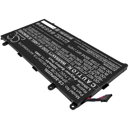 3.7V, 4000mAh, Li-Polymer Battery fits Samsung, Galaxy Tab 7.0, Galaxy Tab 7.0 Plus, 14.8Wh