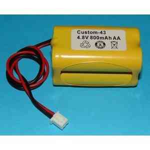 4.8v aa 800 mah ni-cd battery pack. replaces emergi-lite