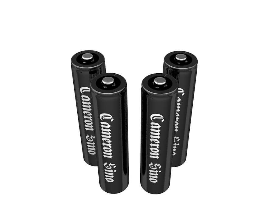 Aaa 800mah Pack 4 Rechargeable Batteries Replaces Hhr-65aaabu