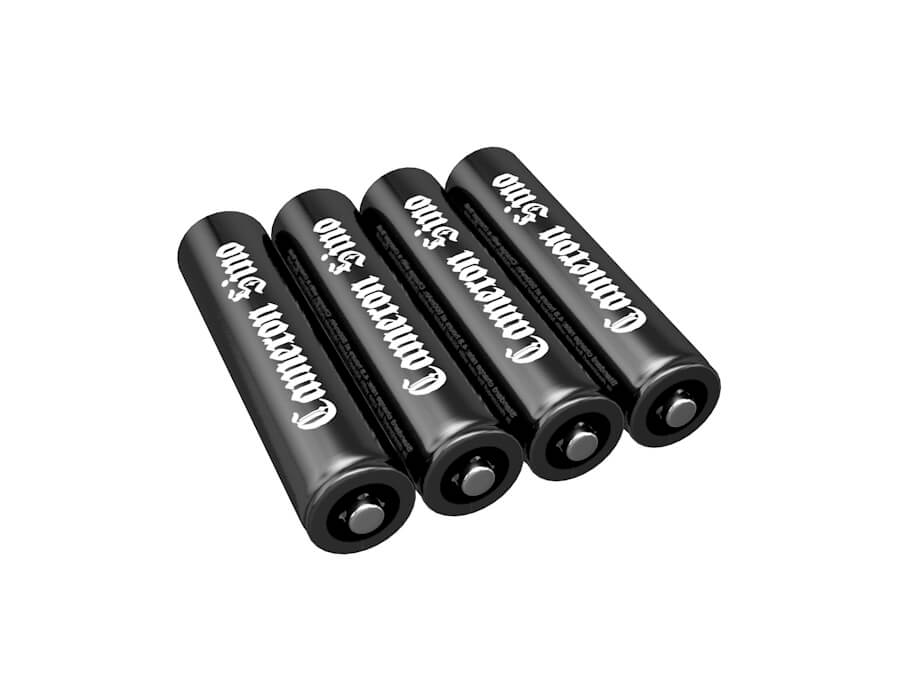 Aaa 800mah Pack 4 Rechargeable Batteries Replaces Hhr-65aaabu