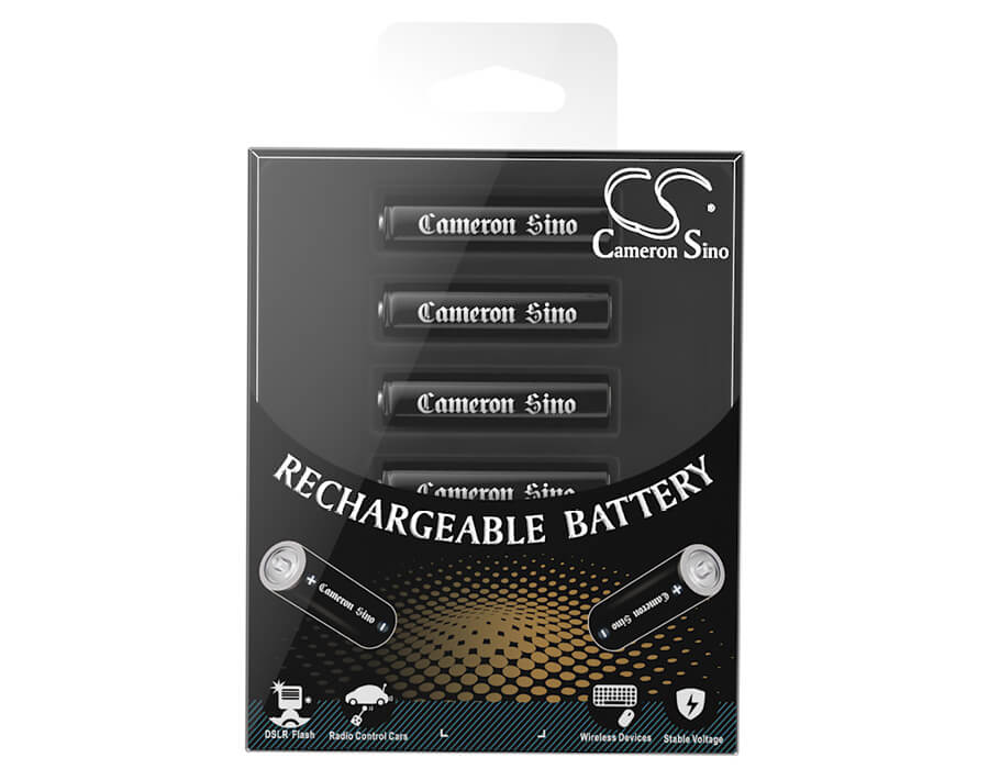 Aaa 800mah Pack 4 Rechargeable Batteries Replaces Hhr-65aaabu