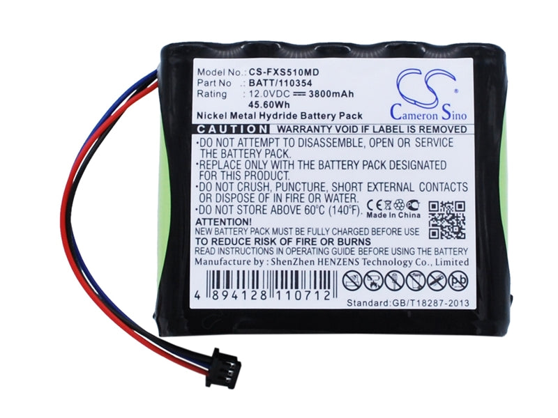 Replacement battery for ez red ezrms4000h replaces 12v 5ah, 12v