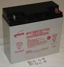 12 volt 20 a/h golf caddy battery (agm) (recessed terminals)