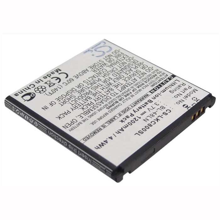 Battery Fits Lg C800dg, C800g, C800vl 3.7v, 1200mah - 4.44wh