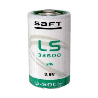 Lithium battery saft ls 33600, d-size 3.6 volts